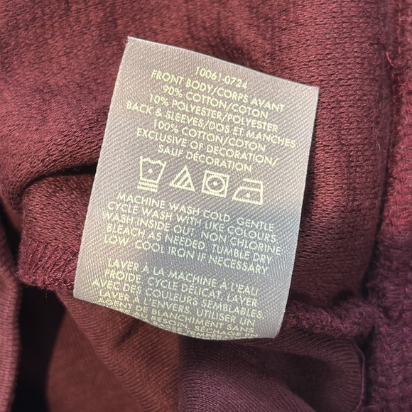 Ted Baker Men's Maroon Zip-Up Sweater Size Medium - Picture 7 of 8